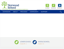 Tablet Screenshot of norwoodschool.org